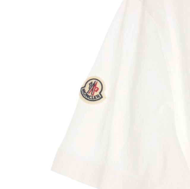 モンクレール　半袖シャツ　白　トリコロール MONCLER モンクレール 立体ロゴ Tee S I20918C00036 8390T T