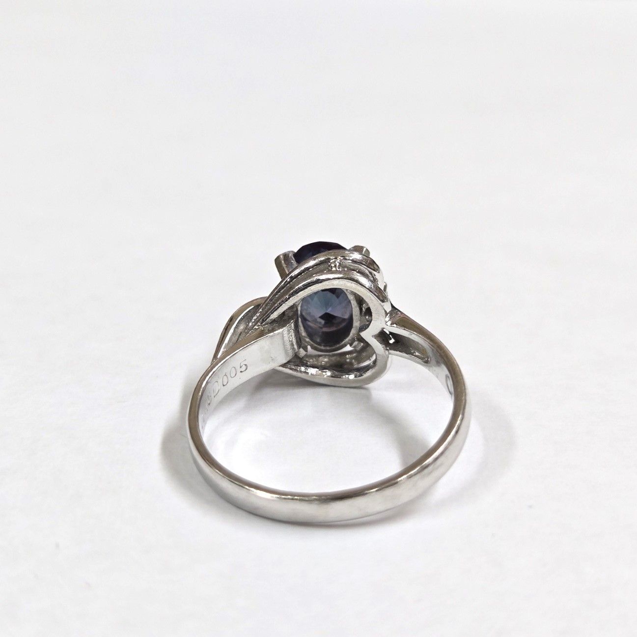 クレサンベール Pt900 アレキサンドライト1.45ct ダイヤ0.05ct リング  
