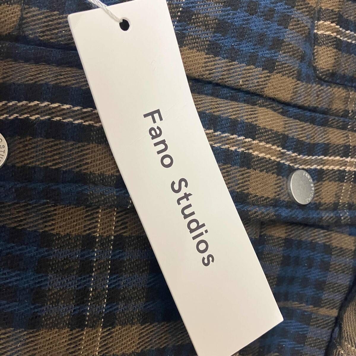 Fano Studios ファノ ストゥディオス ショート丈 チェック柄 PUFFA 
