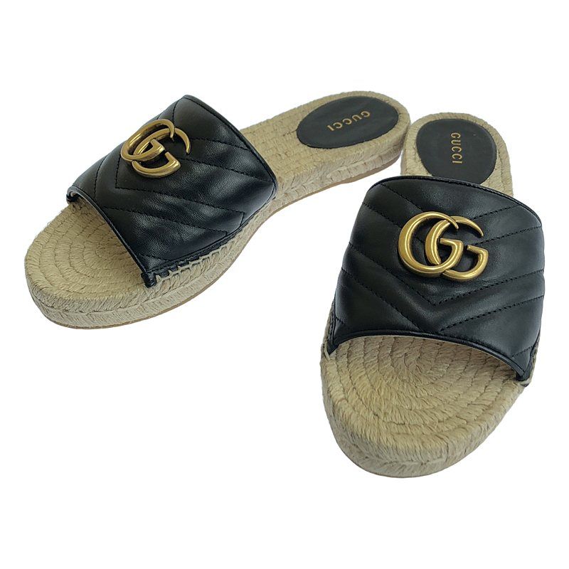 GUCCI / グッチ | GG マーモント レザー エスパドリーユ