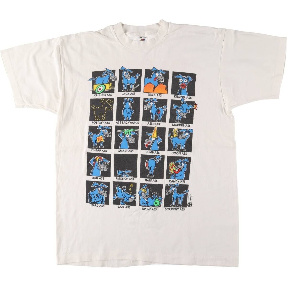 古着 90年代 フルーツオブザルーム FRUIT OF THE LOOM THE OUTHOUSE ASS プリントTシャツ メンズXL相当 ヴィンテージ|eaa549641