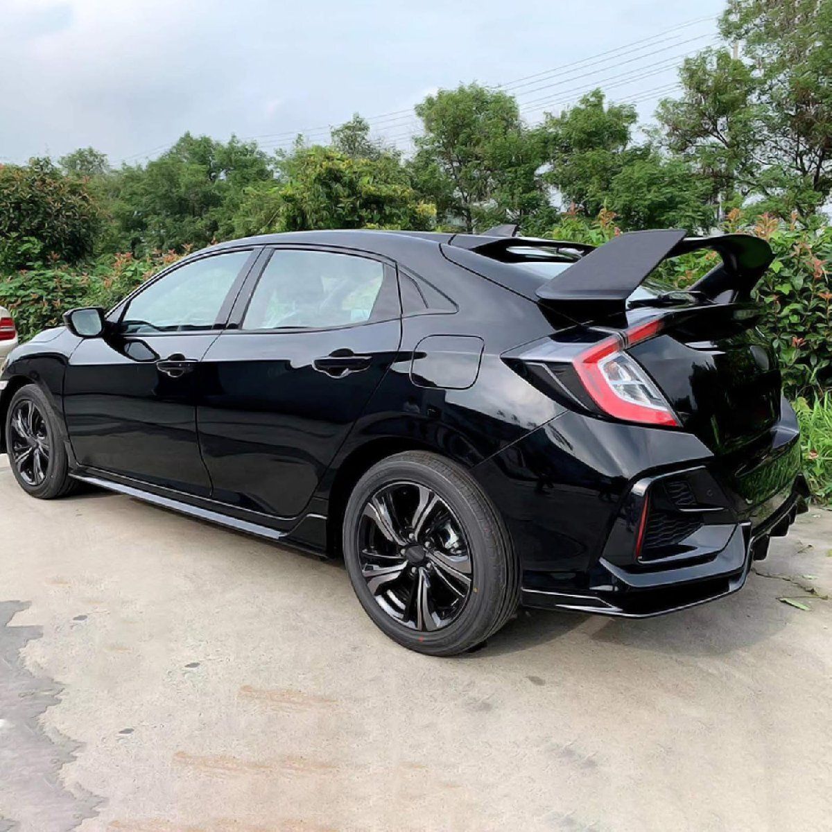 シビック リアスポイラー 2016-2021 ホンダ シビック ハッチバック 十代目 FK7 FK8 ブラック