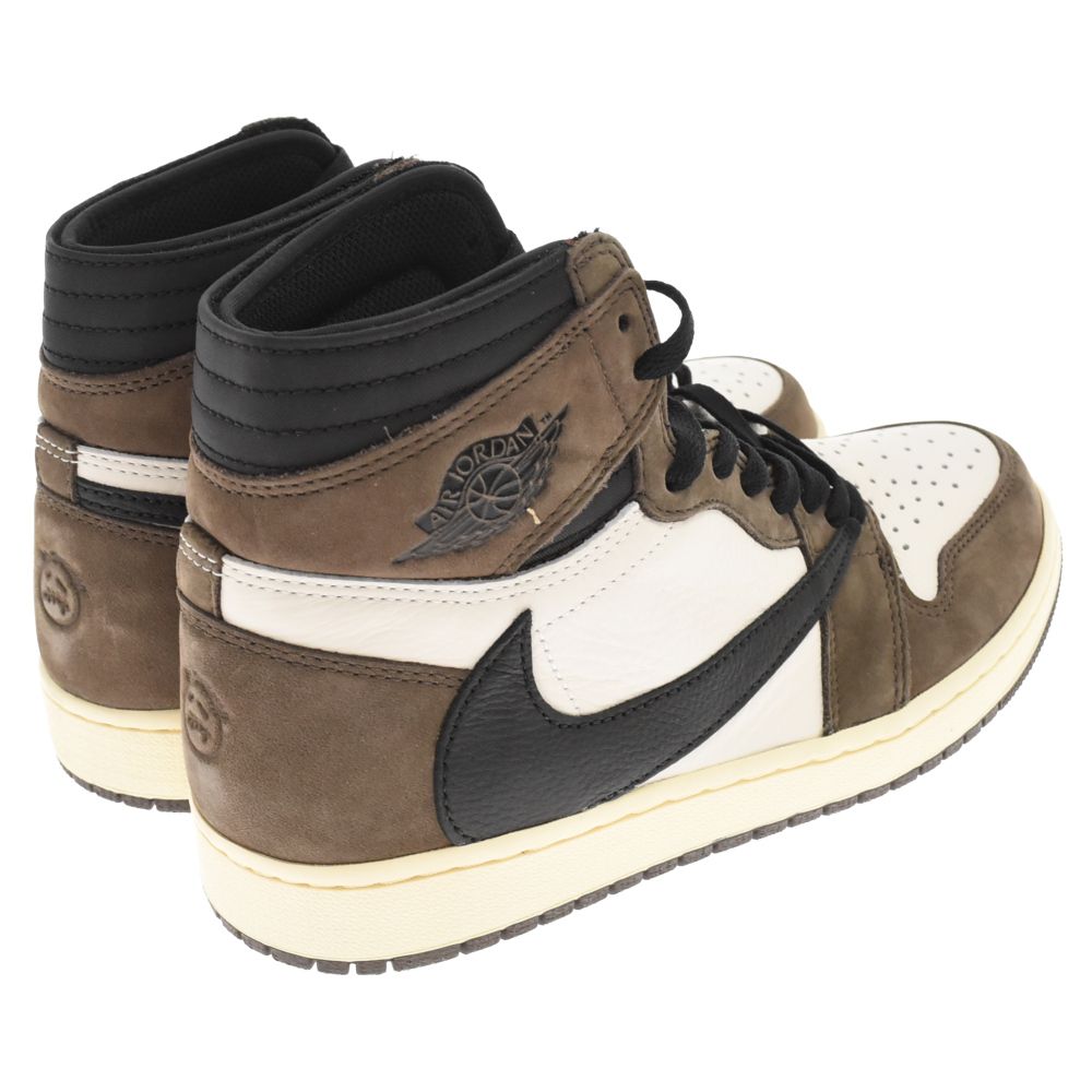 NIKE ナイキ ×TRAVIS SCOTT AIR JORDAN 1 RETRO HIGH OG TS SP CD4487-100 トラヴィススコット エアジョーダン1 レトロ ハイカットスニーカー US9.5/27.5cm