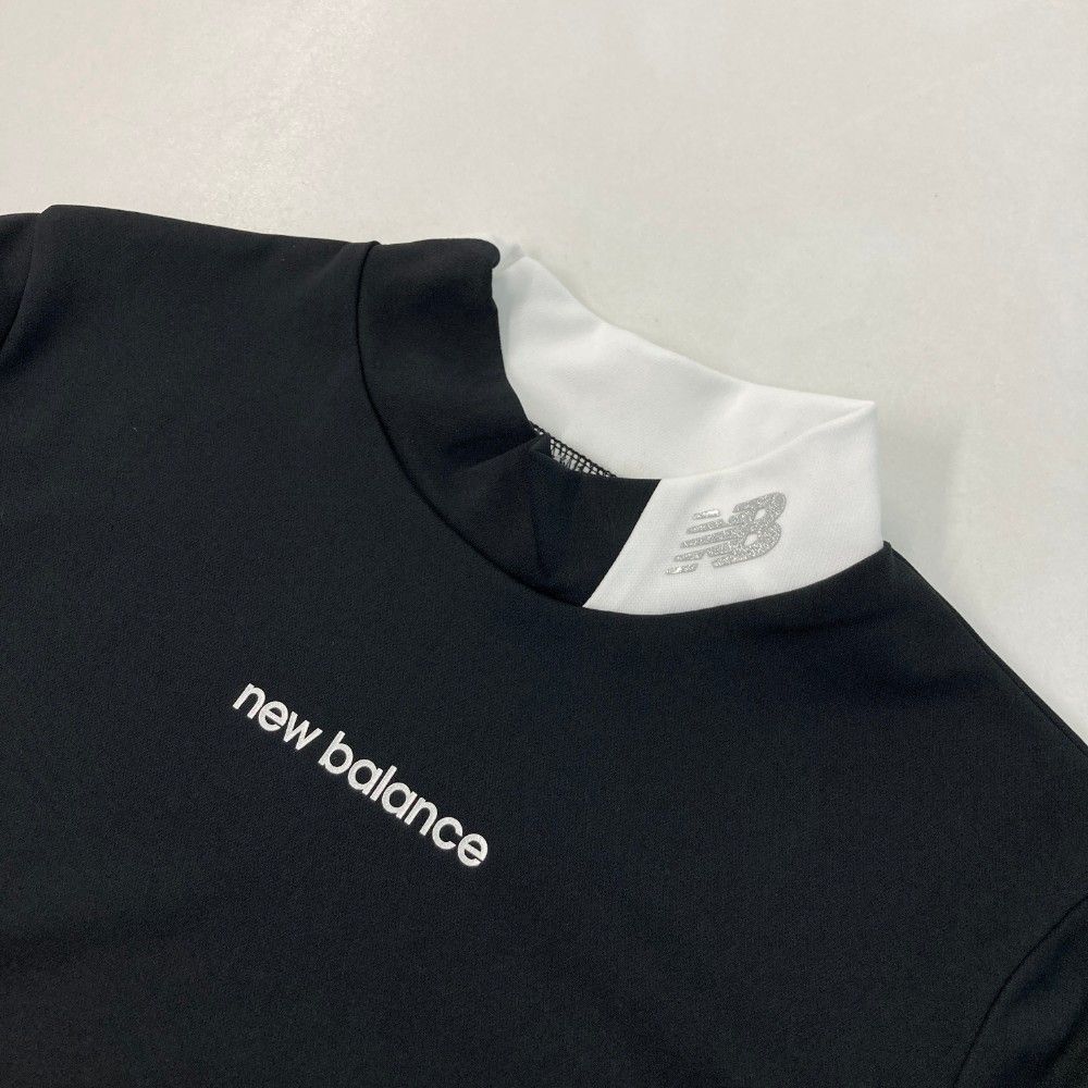 サイズ：0 NEW BALANCE GOLF ニューバランス 2023年 ハイネック 長袖Tシャツ  ブラック系 [240101440326] ゴルフウェア レディース ストスト NEW BALANCE GOLF ニューバランス 2023年 ハイネック 長袖T