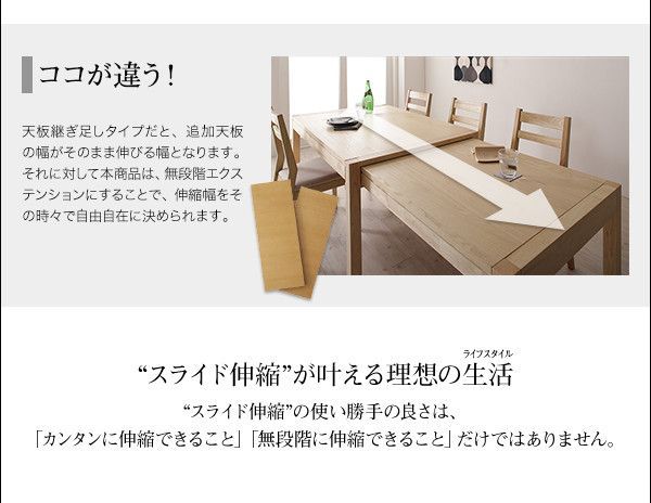 ベンチ スライド伸縮テーブルダイニングシリーズ ベンチ単品 2P 組立