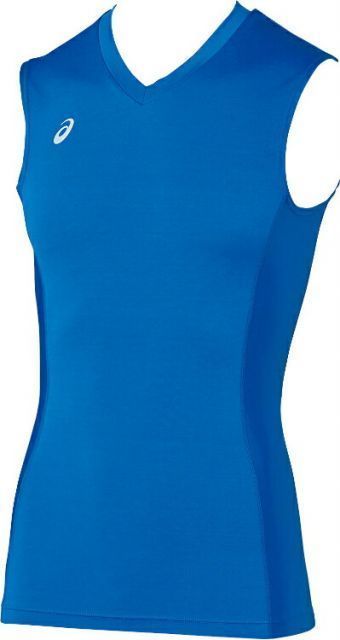asics アシックス NS TOP ブルー XO XA3808 45 | スポーツ メンズ XO 服 衣類 衣料品ウェア ウエア フィットネスウェア インナー ノースリーブシャツ ノースリーブ 袖なし ベーシック