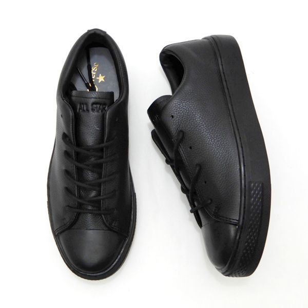 コンバース オールスター 黒 スニーカー レディース クップ レザー