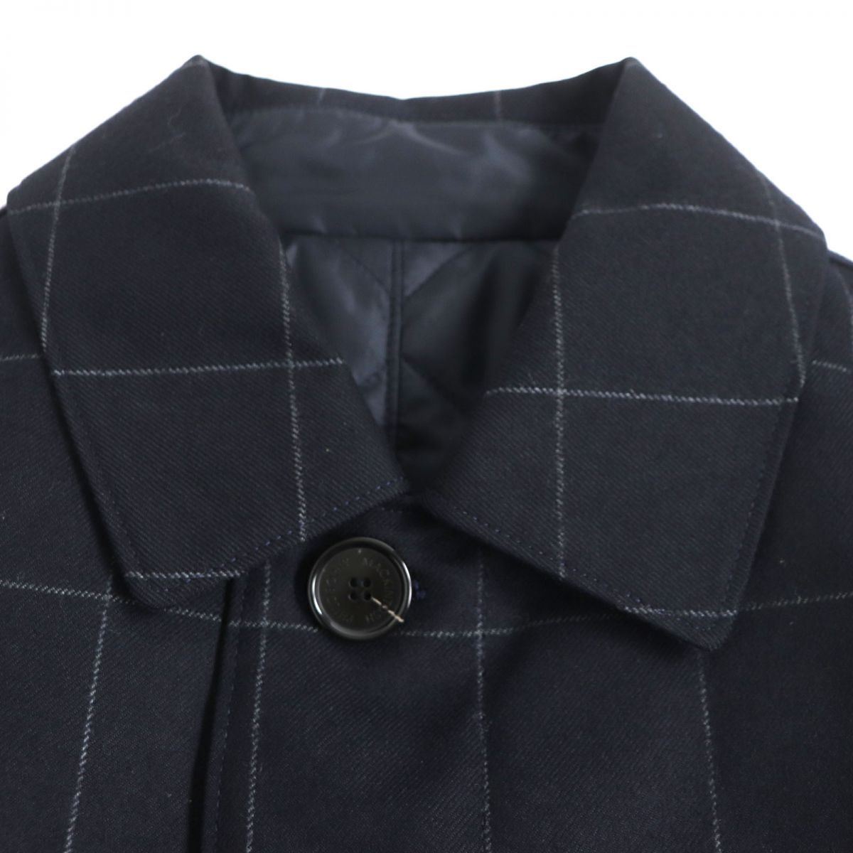 マッキントッシュフィロソフィー 中綿コート チェック柄 ウール 36 S