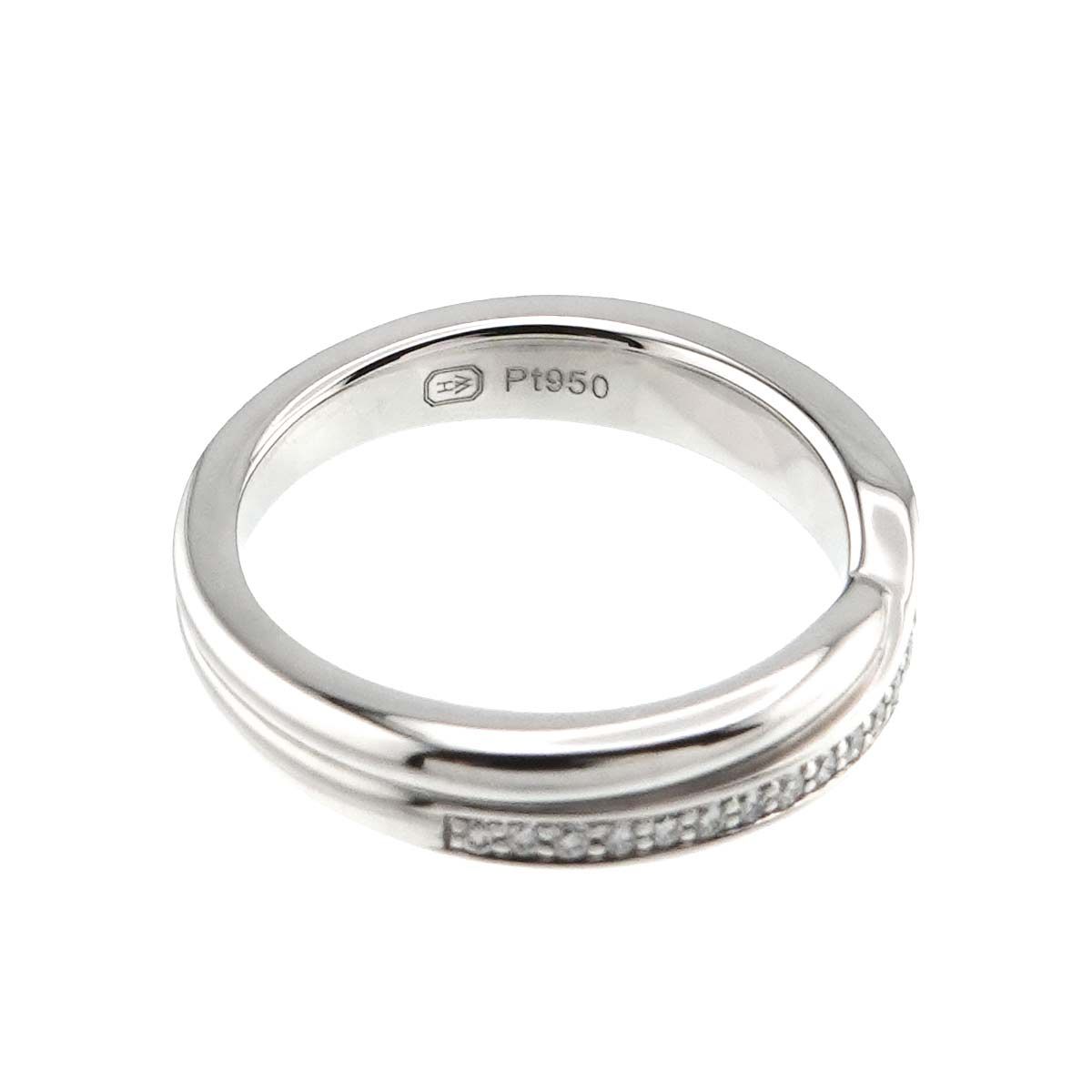 ハリーウィンストン HARRY WINSTON トリスト ワンロウ バンド 7.5号 リング ダイヤ Pt プラチナ 指輪 Diamond Ring【証明書付き】 90263002