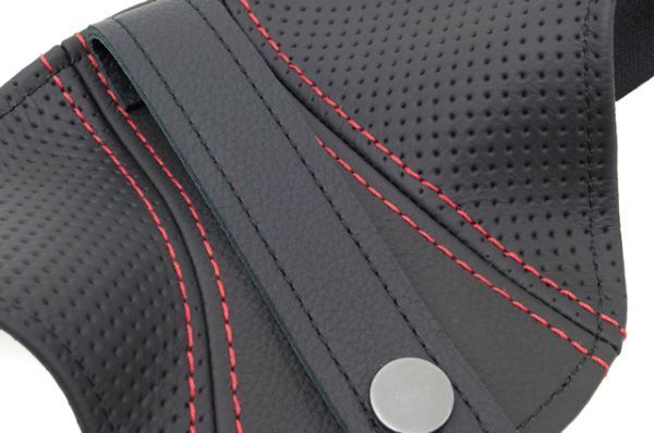 ジェイド/JADE 本革シートベルトガイド レッドステッチ ディンプル レカロシート専用 JSG-102