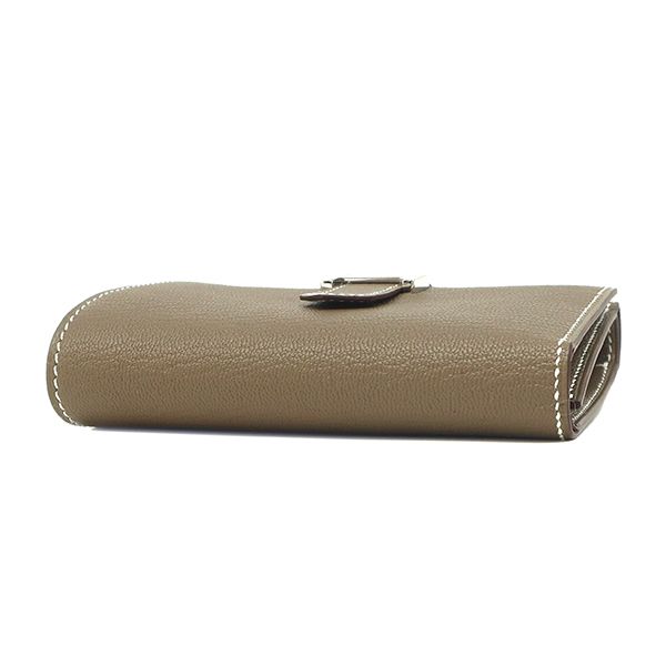 エルメス HERMES 三つ折り財布 ベアン コンビネ シェーブル エトゥープ