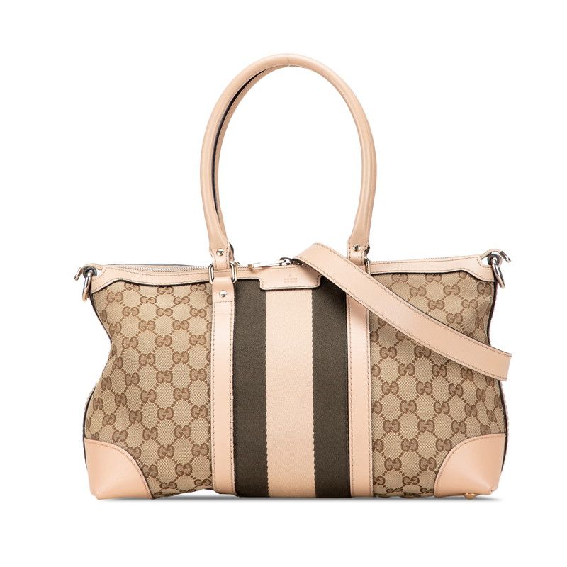 グッチ GGキャンバス ハンドバッグ ショルダーバッグ 2WAY