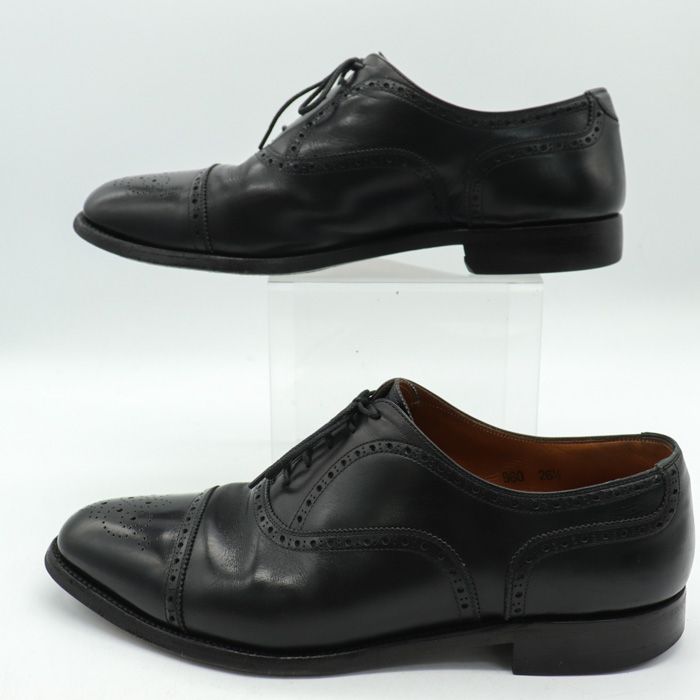 美品】SCOTCH GRAIN スコッチグレイン ストレートチップ黒26