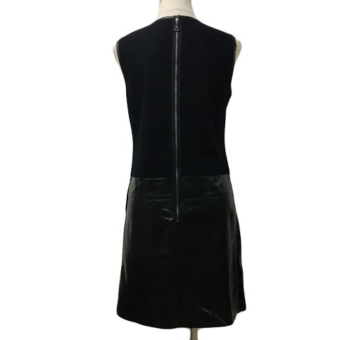 ランバン スポール LANVIN SPORT ワンピース Iライン 膝丈 切替 ウール  