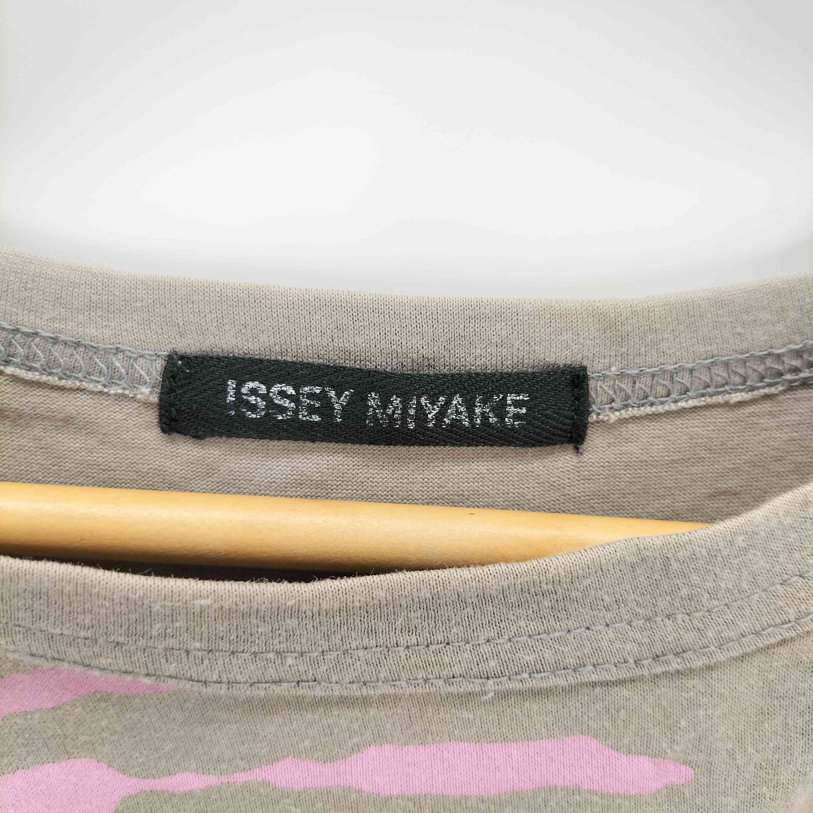 イッセイミヤケ ISSEY MIYAKE 90-00s 黒タグ プリントS/S