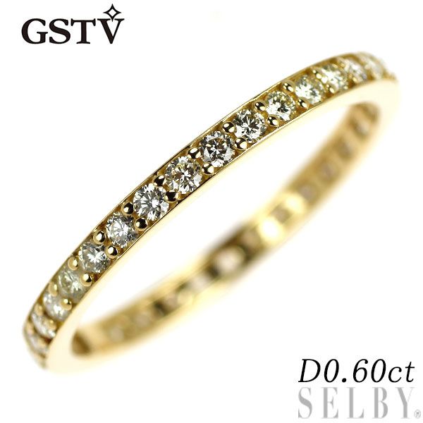 GSTV K18YG ダイヤモンド リング 0.60ct フルエタニティ
