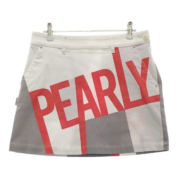 PEARLY GATES パーリーゲイツ 2022年モデル ストレッチスカート ロゴ 総柄 グレー系 1 ［ 240101038777］#