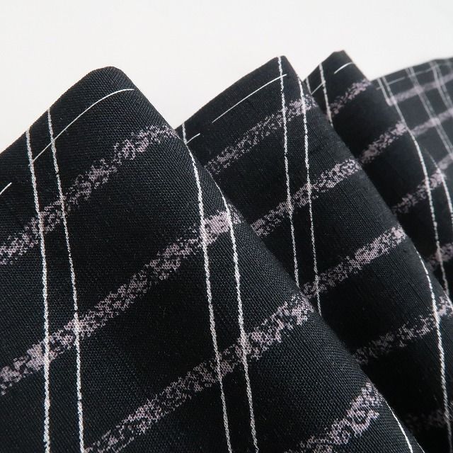 ❁tomihisa❁ 奥順 はたおり娘 東京染 お仕立て上がり品 着物 トールサイズ 証紙付 伝統×モダンを味方に 洗練の着こなしへ 結城紬 6979