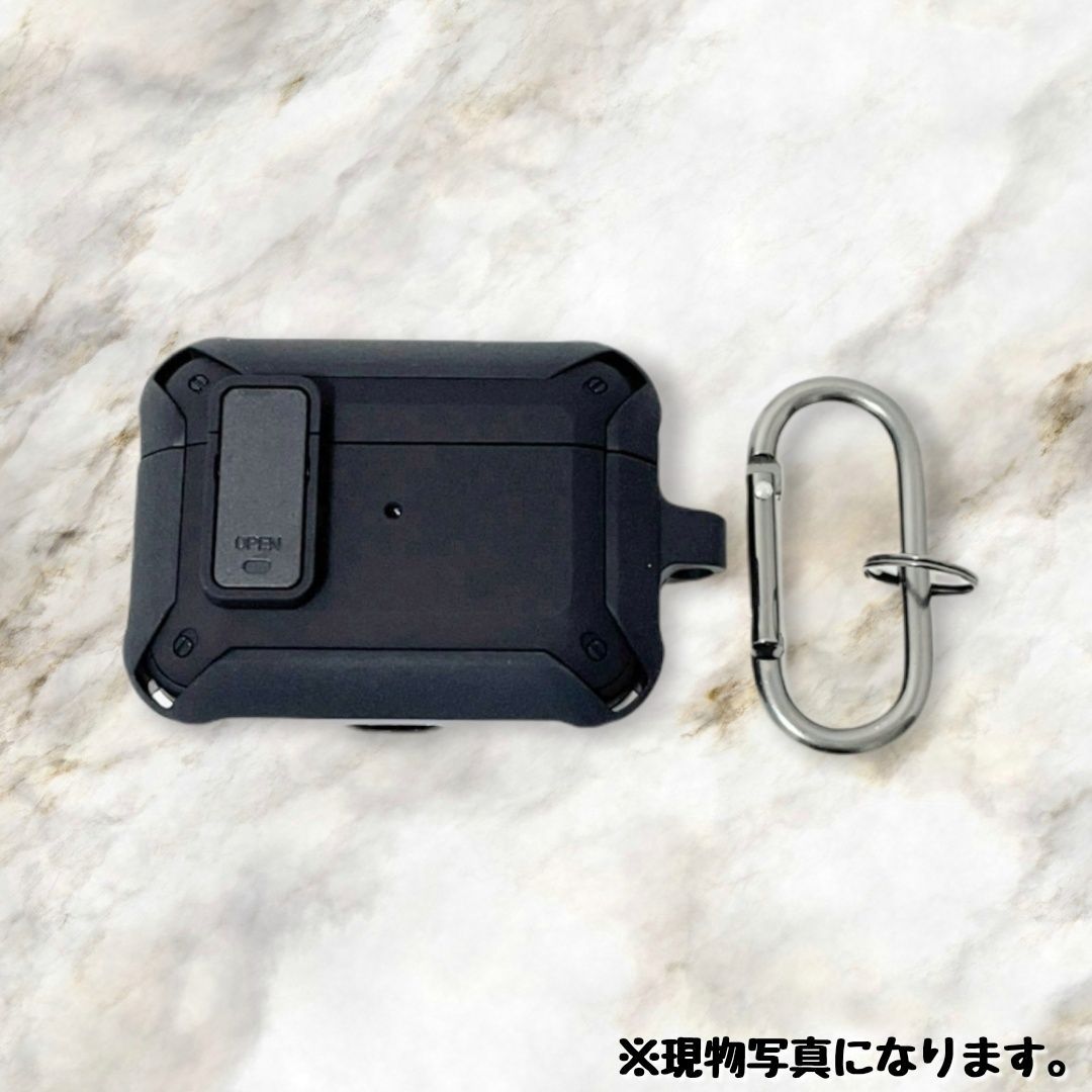 Airpods pro エアポッツプロ ロック機能 カラビナ ハードケース - 通販