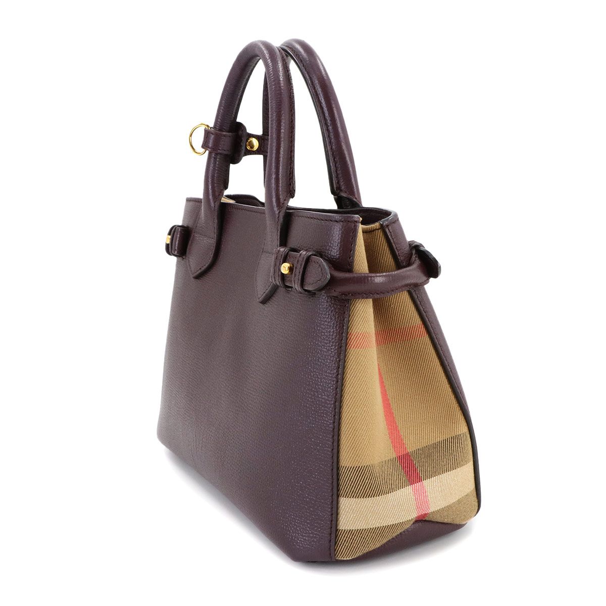 新品同様バーバリー BURBERRY ハウスチェック 2way ハンド ショルダー 