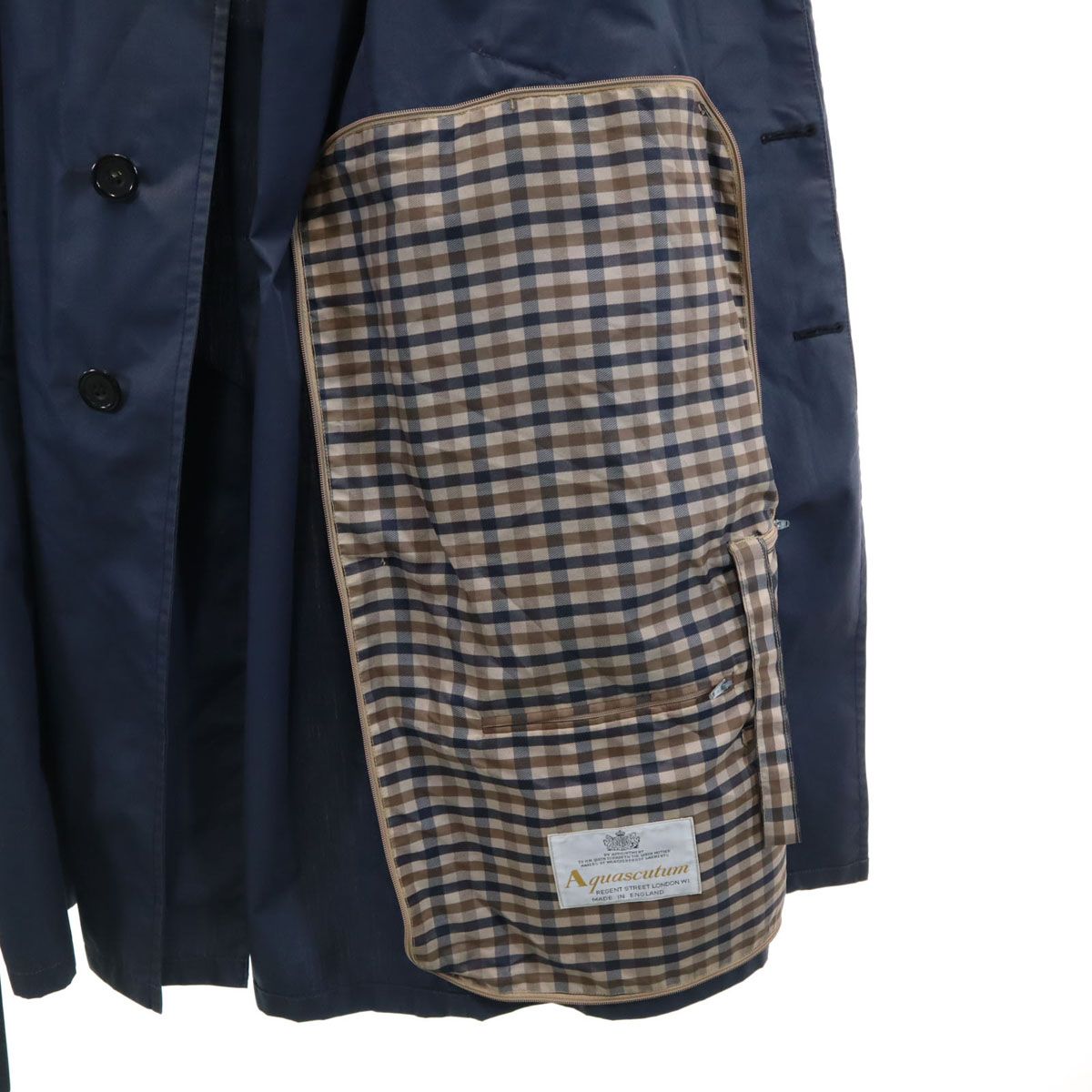 Aquascutum アクアスキュータム 80s イングランド製 オールド ステン