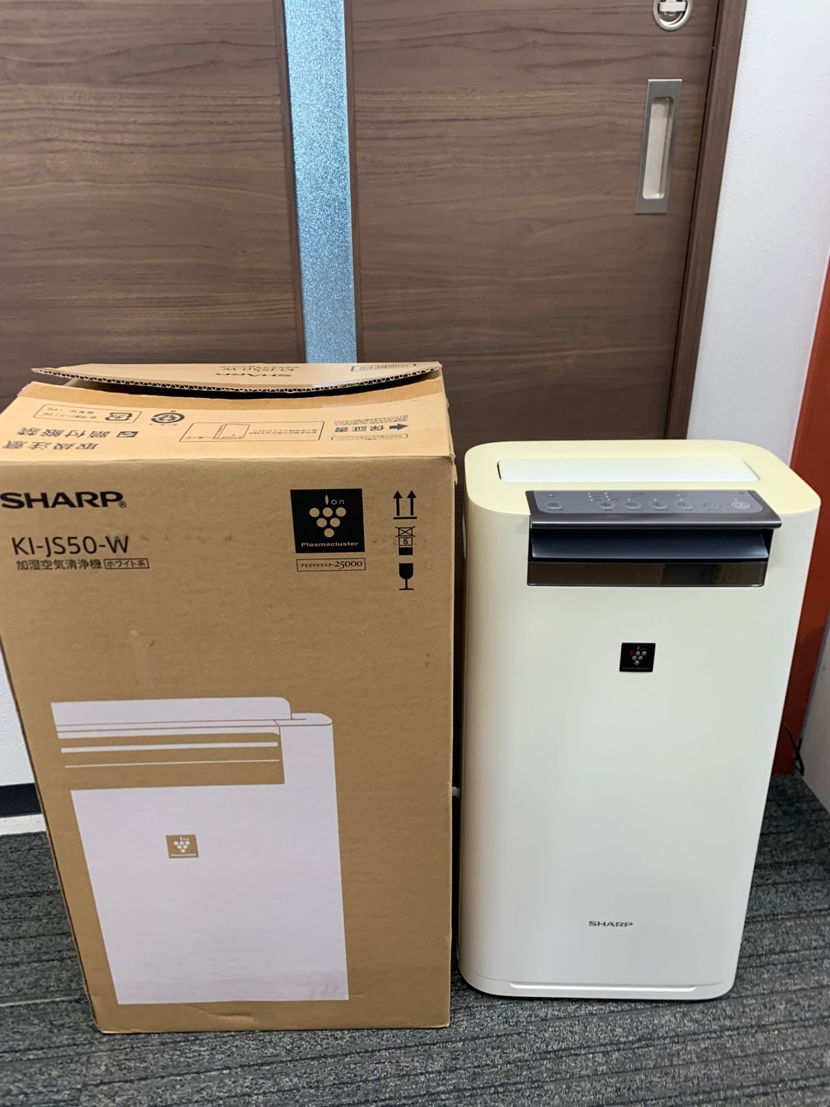 SHARP シャープ 加湿空気清浄機 KI-JS50-W ホワイト 2019年製 - メルカリ