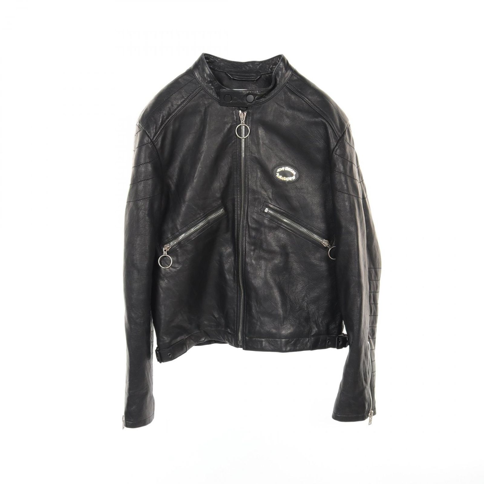 アクネストゥディオズ ACNE STUDIOS 革ジャン ディストレスト FN-MN-LEAT000218 ブラック その他 レザージャケット メンズ Used B