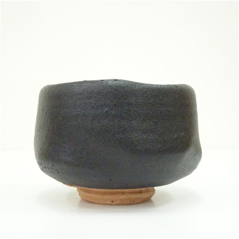 寒川栖豊造 那智黒茶碗