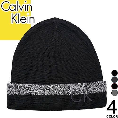   ニット帽 帽子 メンズ ブラック CK200006-001 Amazon | [Calvin Klein] [カルバンクライン]ck ニット帽 小物