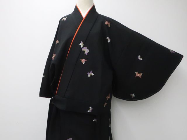 Y3127◆美品 洗える夏着物 絽 居敷当て付 手縫い仕立て 小紋 Y3127◇美品 洗える夏着物 絽 居敷当て付 手縫い仕立て 小紋