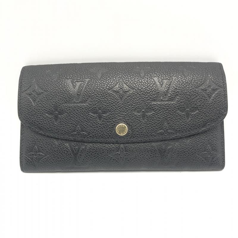 【中古】LOUIS VUITTON ポルトフォイユ・エミリー 長財布 M62369 モノグラム・アンプラント ブラック ルイ・ヴィトン[10]