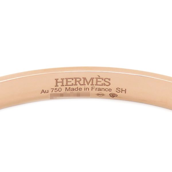 エルメス HERMES ブレスレット ケリーPM K18PG ダイヤモンド ピンク  