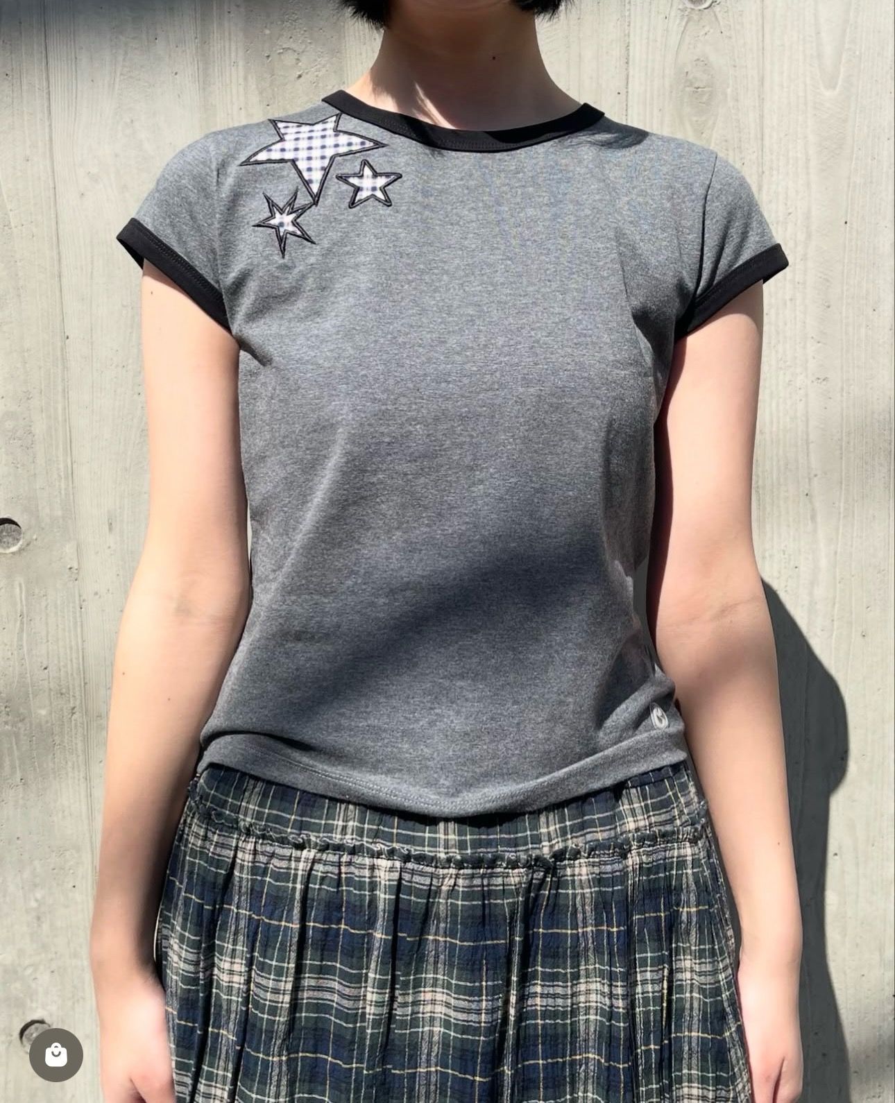 新品 韓国 COYSEIO コイセイオ TRIPLE STAR RINGER TEE 人気 星