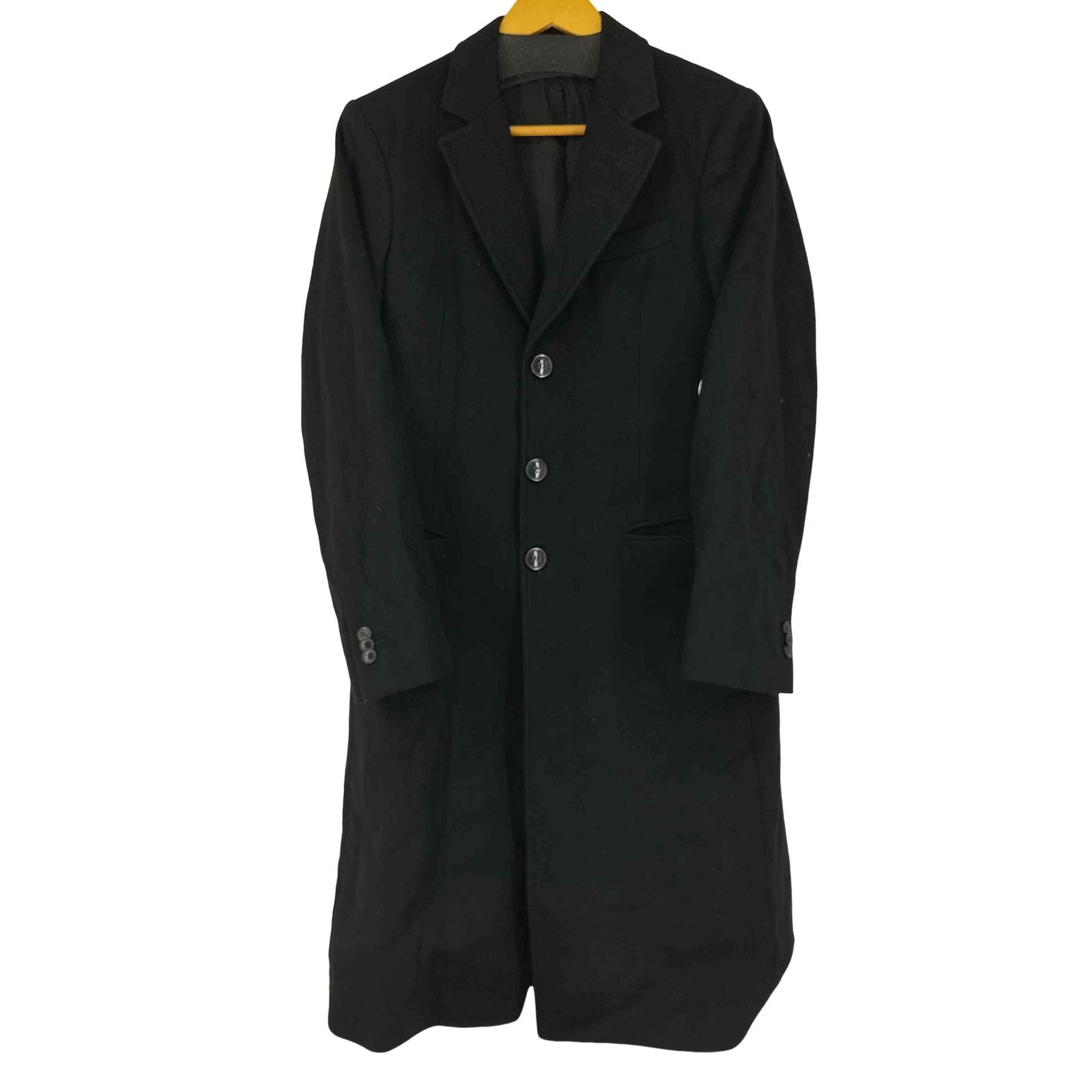 EMPORIO ARMANI チェスターコート 44 黒 EMPORIO ARMANI チェスターコート 44 黒 EMPORIO ARMANI