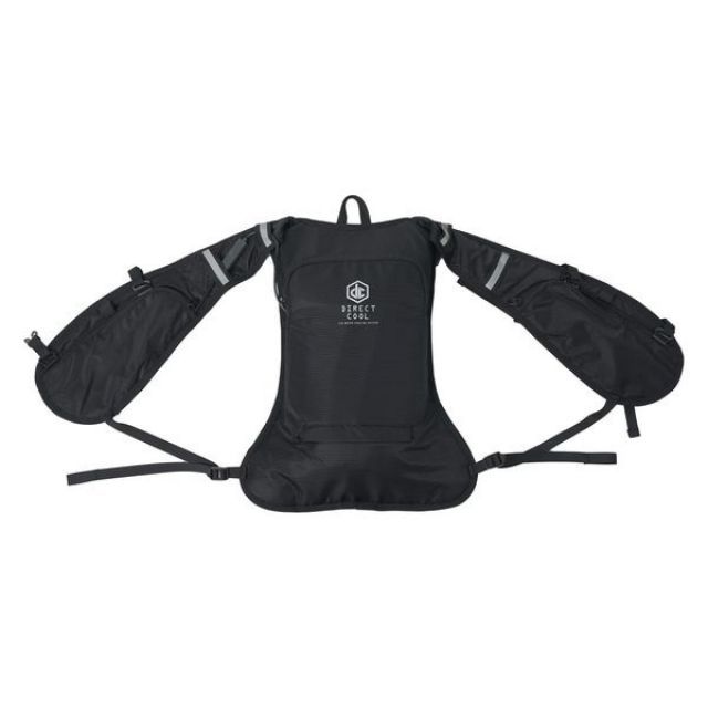 YAMAZEN 水冷服 DIRECT COOL PRO 水冷式ウェア バッテリー付き フルセット ブラック DC-B04Se B 夏 猛暑 対策 作業服 作業着