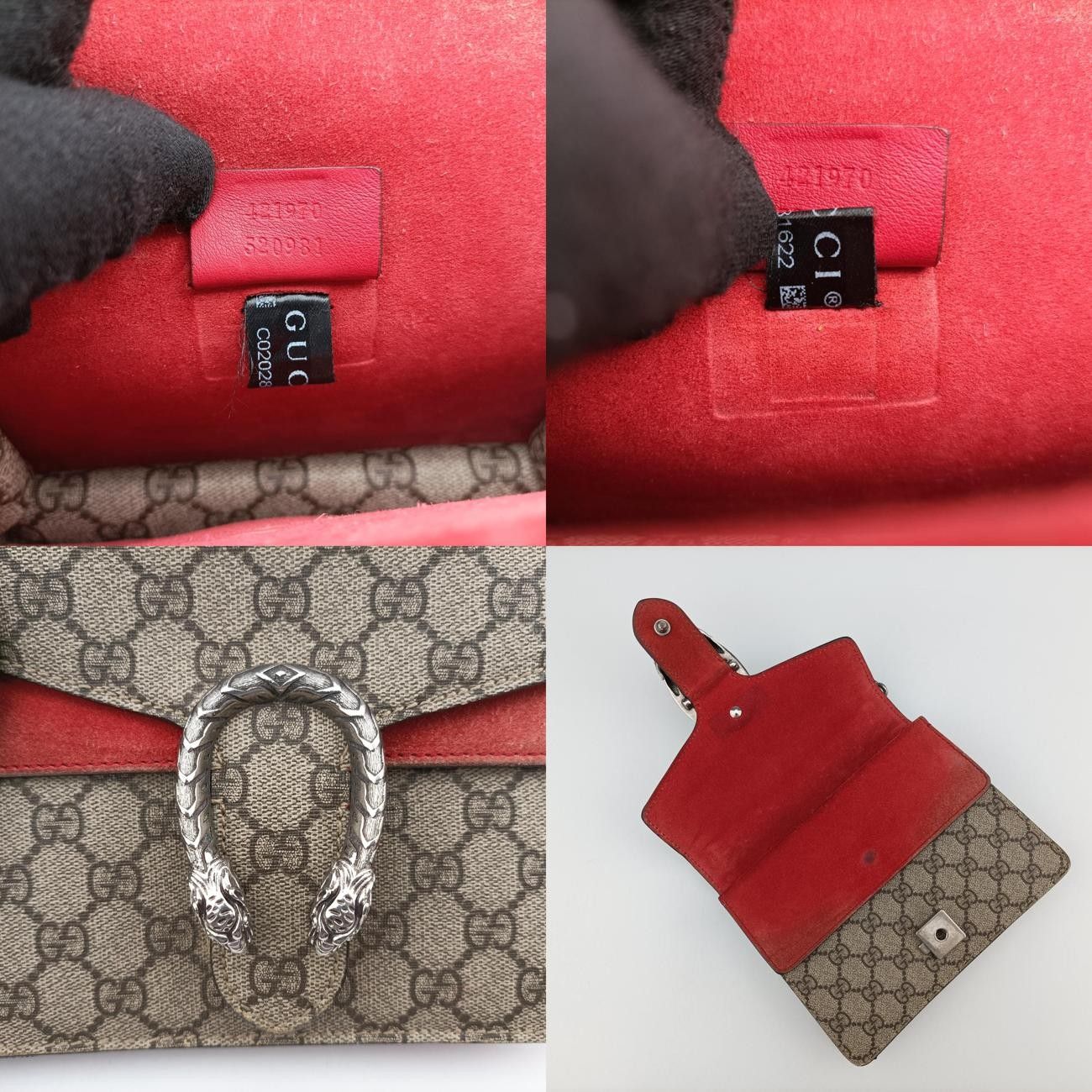 グッチGucciディオニュソスブラウンPVCコーティングキャンバス421970C020281622