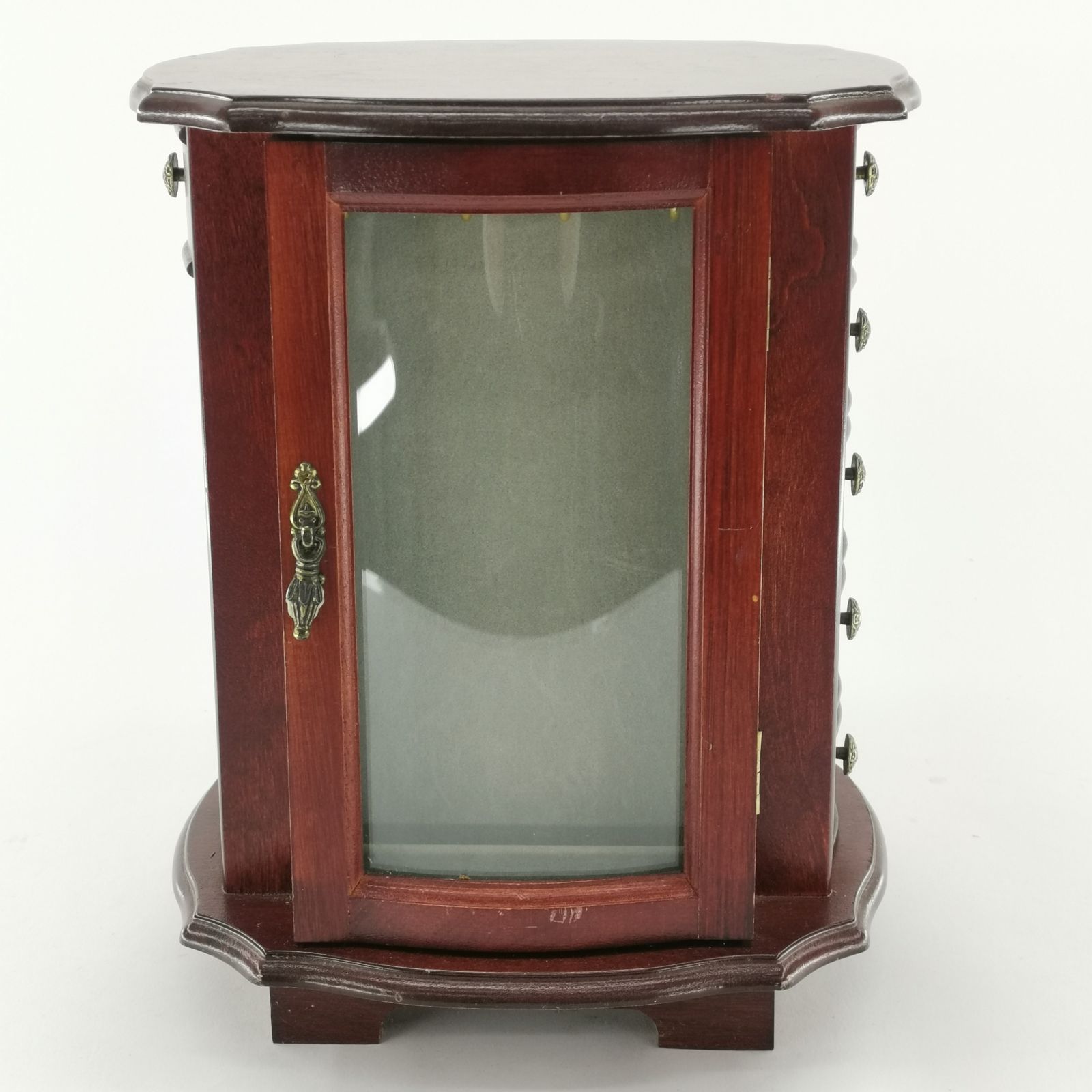 KISEI・WAKAMIYA ジュエリーボックス 回転式 木製 レトロ