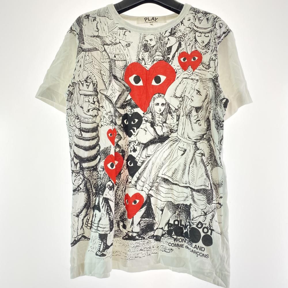 【激レア】PLAYCOMME des GARCONS不思議の国のアリス Tシャツ 希少 play comme des garçons 不思議の国のアリス Tシャツ