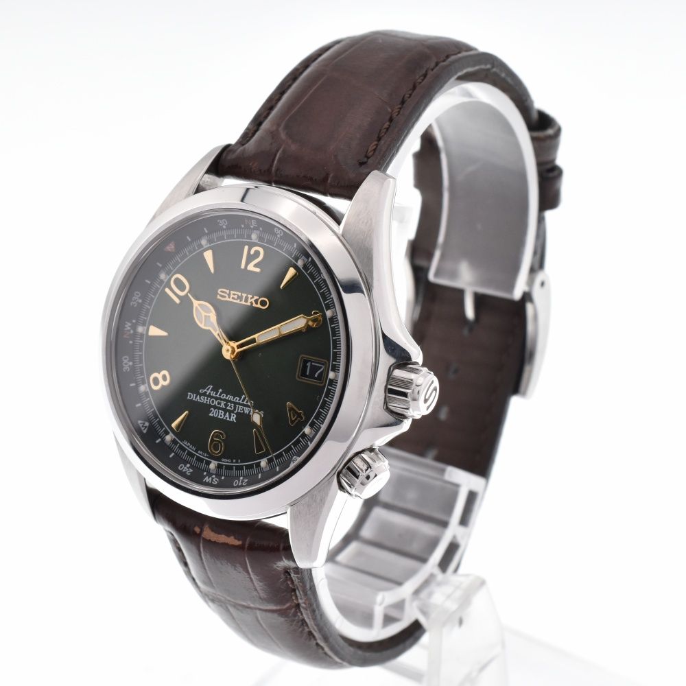 セイコー SEIKO 6R15-00E0 アルピニスト デイト 自動巻き メンズ良品 P