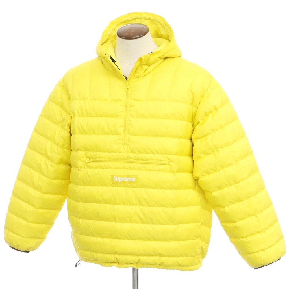 値下げしました！ Supreme マイクロダウン　イエロー 中古】シュプリーム Supreme 2021年秋冬 Micro Down Half Zip Hooded