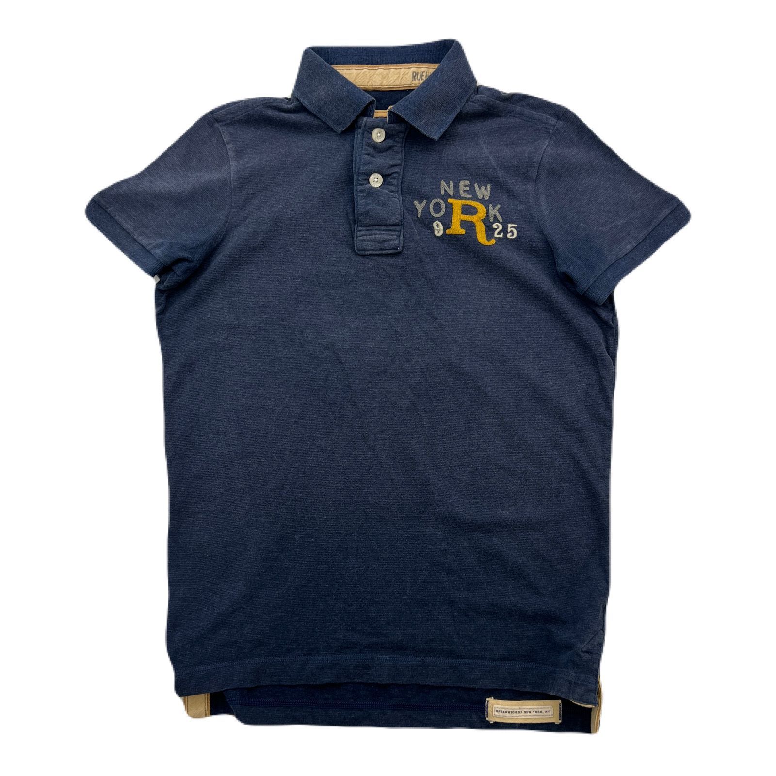 RUEHL No.925 ポロシャツ  ネイビー L RUEHL No.925 半袖 ポロシャツ ダークネイビー Sサイズ 細身