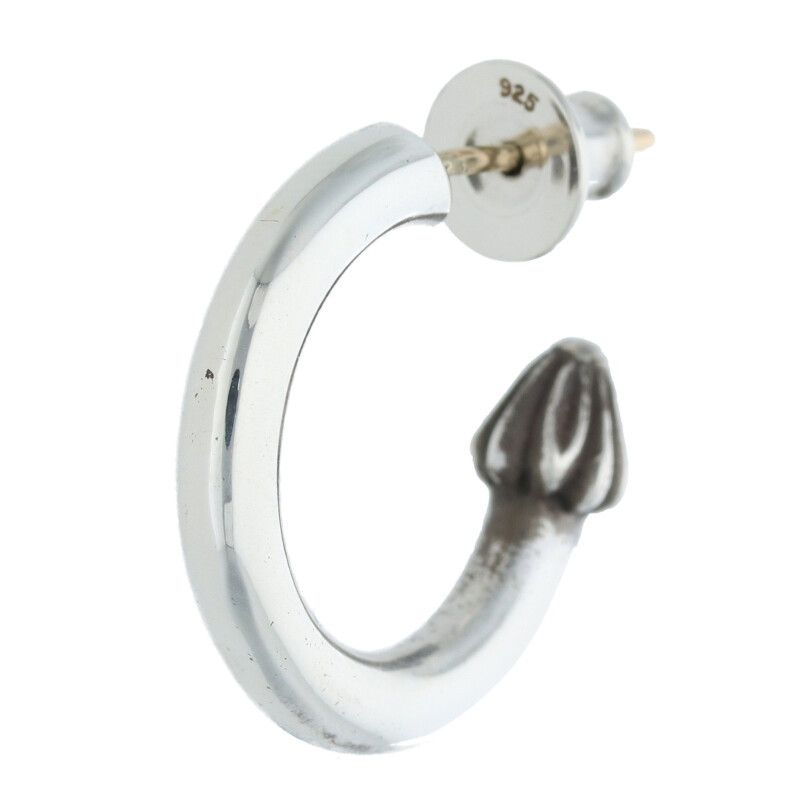 クロムハーツ HOOP PLAIN/プレーンフープ シルバーピアス メンズ