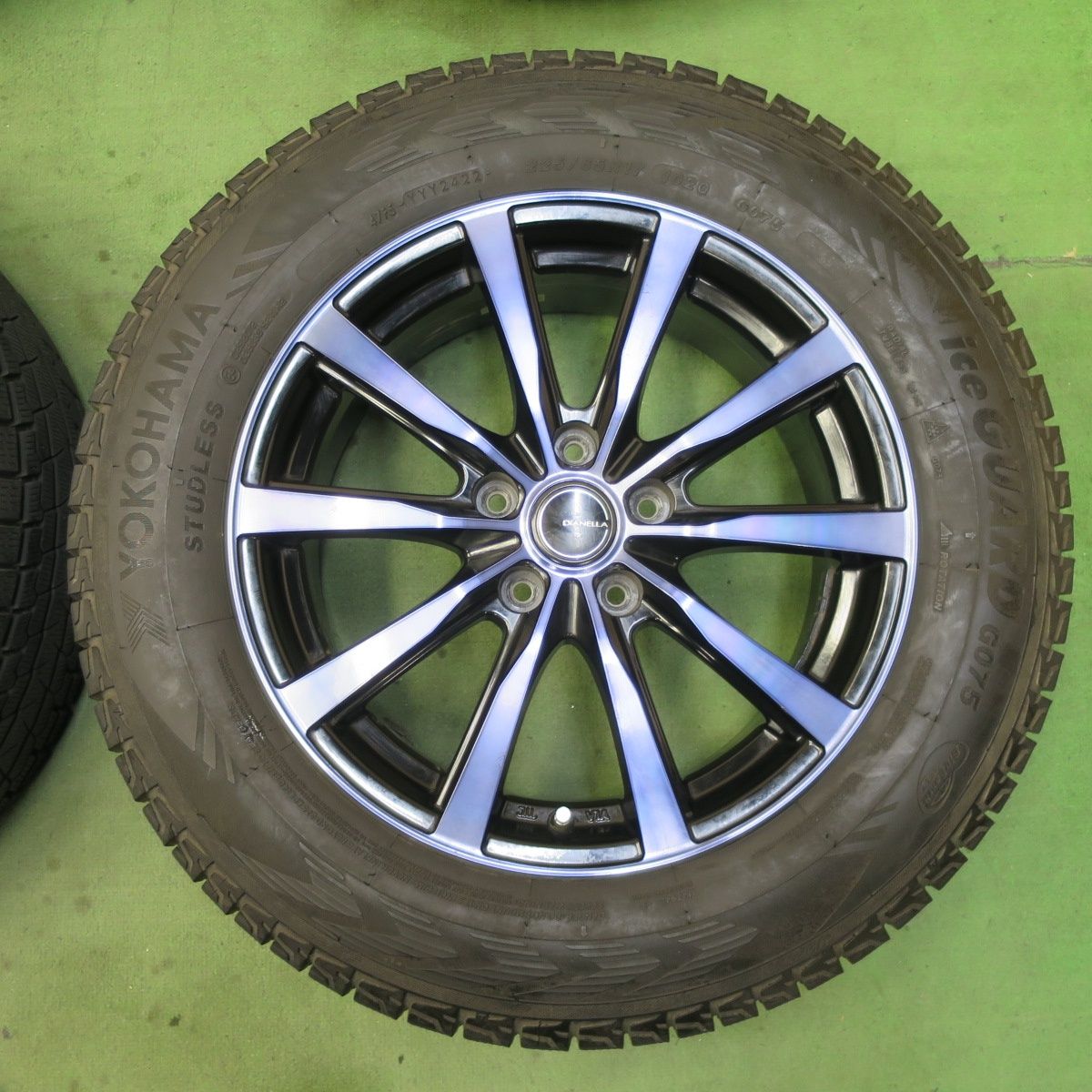 バリ溝！キレイ！9分★スタッドレス 225/55R17 ブリヂストン ブリザック REVO GZ EuroSpeed MANARAY SPORT ユーロスピード マナレイ★