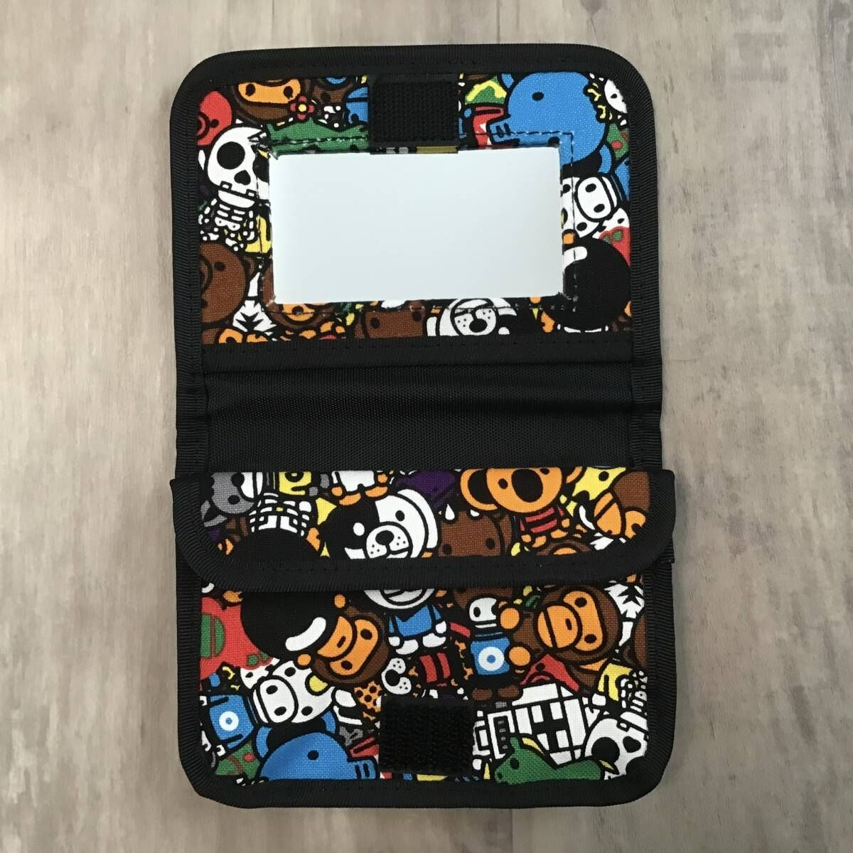 ☆新品☆ ミラー付き コスメ ポーチ a bathing ape BAPE Pouch MILO  