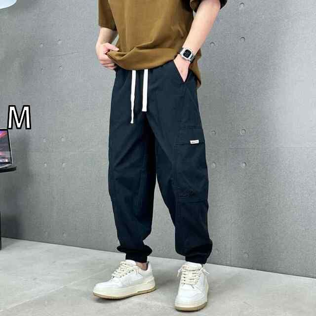[M]秋冬 コーデ メンズ  服 シンプル ファッション オシャレ 大人 かっこいい 大きいサイズ ストリート 紳士服  カジュアル パンツ 薄手 九分丈