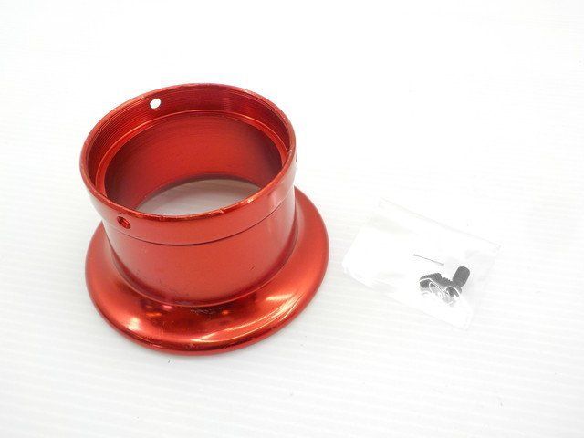 アルミエアファンネル（50Φ）（バイク　キャブレター）4個セット　ブルー