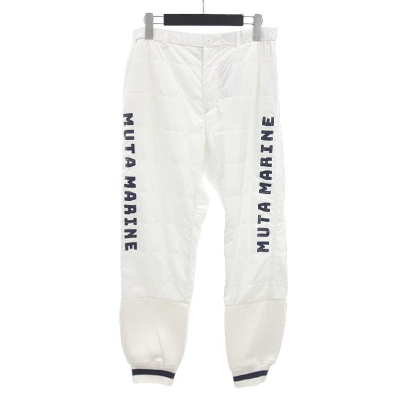 muta（ムータ）ゴルフ　パンツ　ホワイト　Lサイズ　2024年秋冬　メンズ muta MARINE GOLF パンツ メンズ ムータ マリン ゴルフ ゴルフ