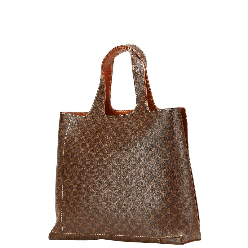 セリーヌ マカダム トートバッグ ハンドバッグ ZT 00/01 ブラウン PVC