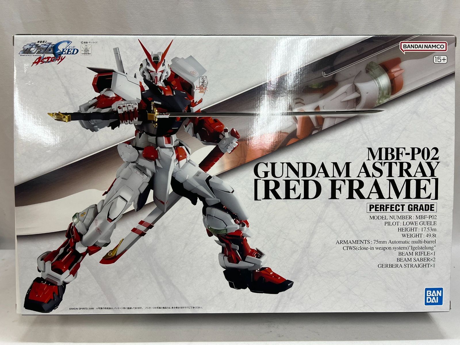 【大清水42-2-0904】PG 機動戦士ガンダムSEED ASTRAY ガンダムアストレイ レッドフレーム 1／60スケール プラモデル【未使用品】