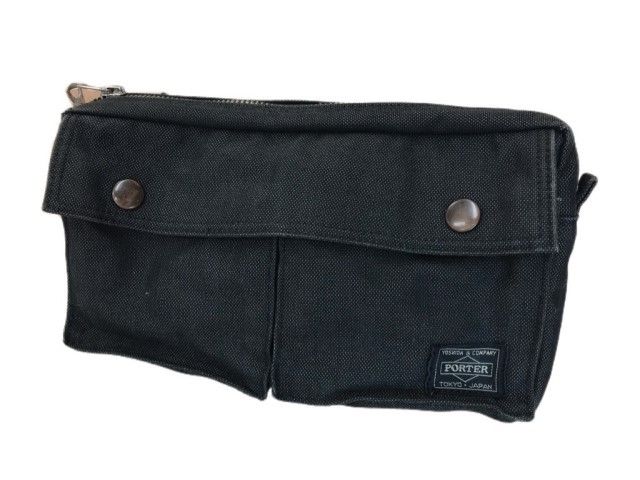 【中古】PORTER ポーター スモーキーボディバッグ　ウエストポーチ 　ブラック  44829771